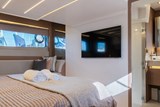 Prestige 520 for sale - owners cabin TV